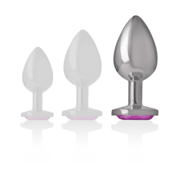 INTENSE - PLUG ANAL METAL ALUMINIO CORAZÓN ROSA TALLA L - Imagen 5