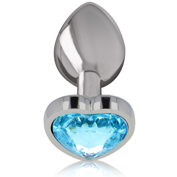 INTENSE - PLUG ANAL METAL ALUMINIO CORAZÓN AZUL TALLA M - Imagen 2