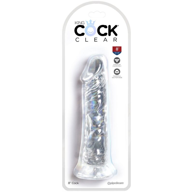 KING COCK CLEAR - PENE REALISTICO 19.7 CM TRANSPARENTE - Imagen 4
