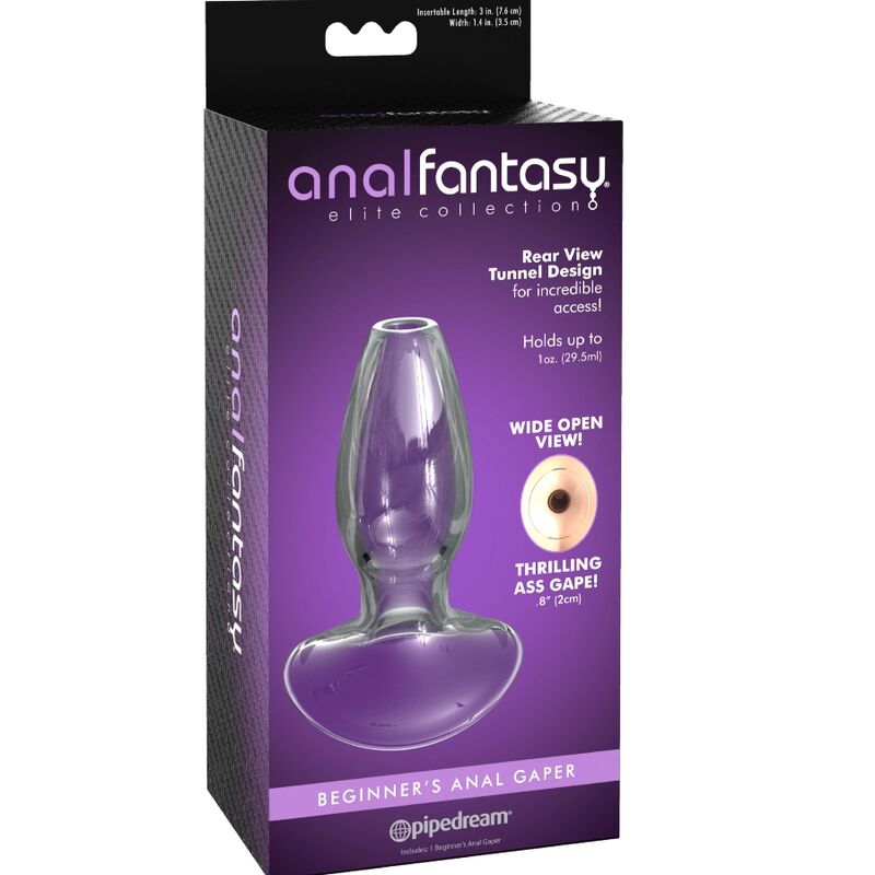 ANAL FANTASY ELITE COLLECTION - DILATADOR ANAL GAPER PARA PRINCIPIANTES CRISTAL TALLA S - Imagen 4