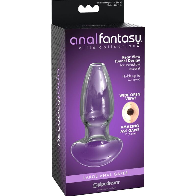 ANAL FANTASY ELITE COLLECTION - DILATADOR ANAL GAPER CRISTAL TALLA M - Imagen 3