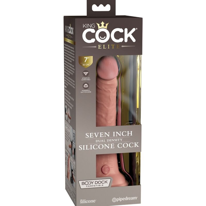 KING COCK ELITE - DILDO REALISTICO SILICONA 17.8 CM - Imagen 5