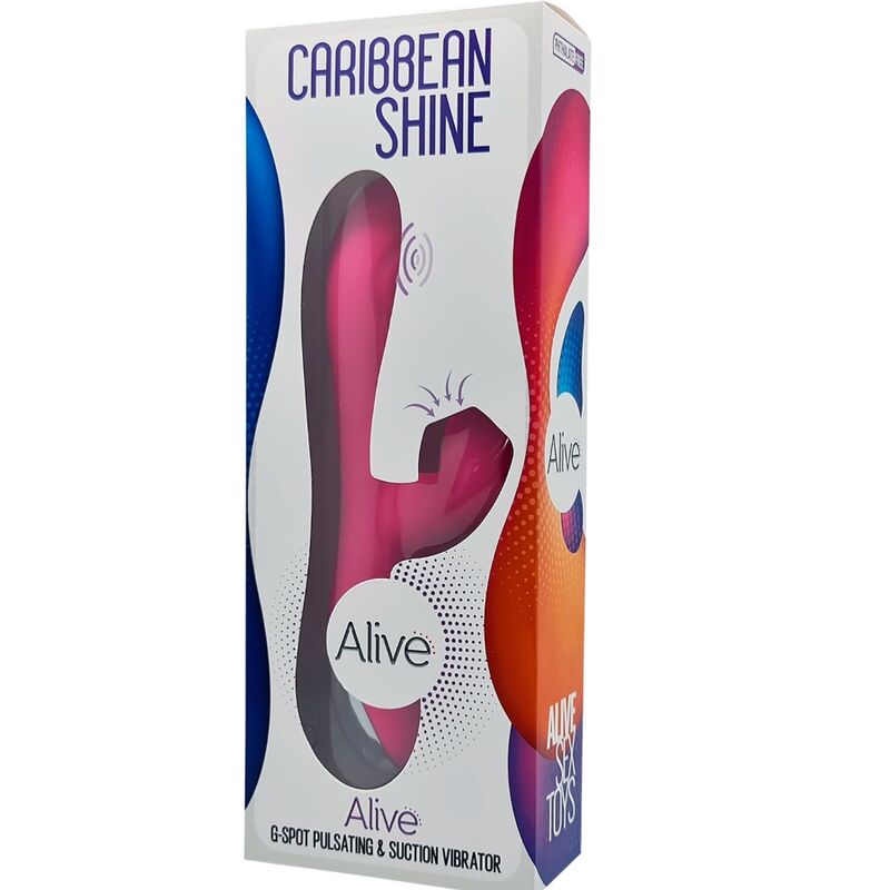 ALIVE - CARIBBEAN SHINE VIBRADOR SUCCIONADOR FUCSIA - Imagen 5