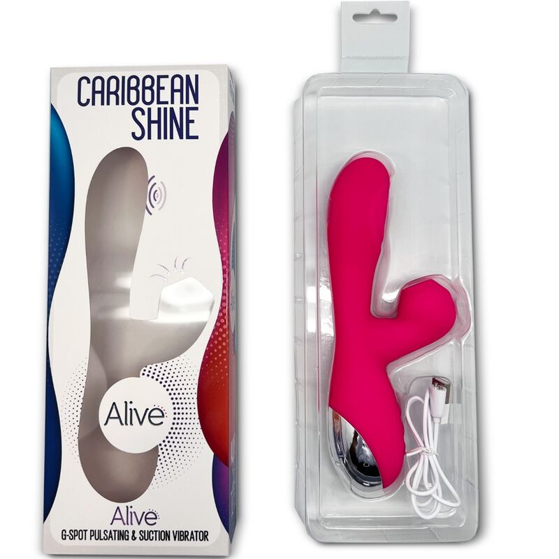 ALIVE - CARIBBEAN SHINE VIBRADOR SUCCIONADOR FUCSIA - Imagen 4
