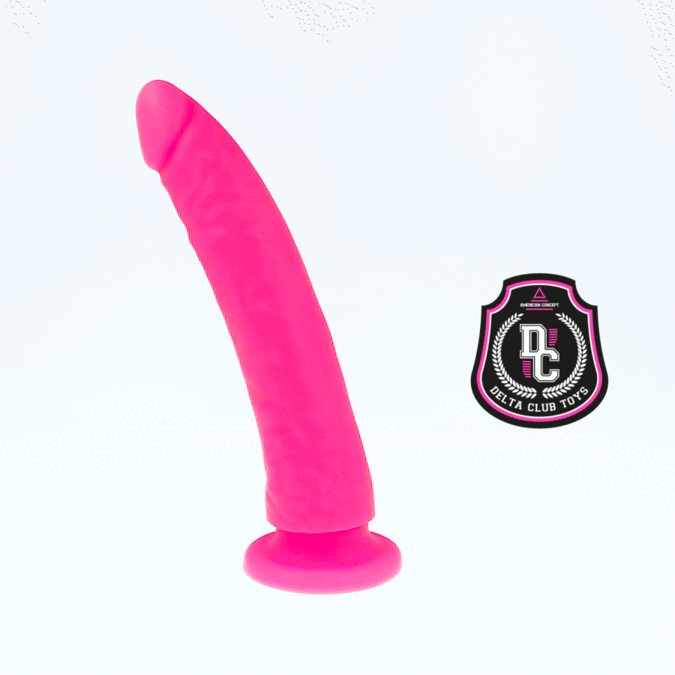 DELTA CLUB TOYS DILDO ROSA SILICONA MEDICA 20 X 4 CM