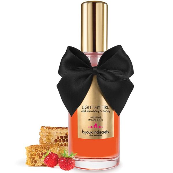 BIJOUX ACEITE MASAJE EFECTO CALOR AROMA FRESA - Imagen 2