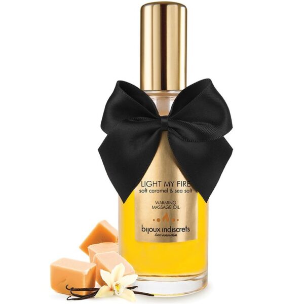 BIJOUX ACEITE MASAJE EFECTO CALOR AROMA CARAMELO - Imagen 2