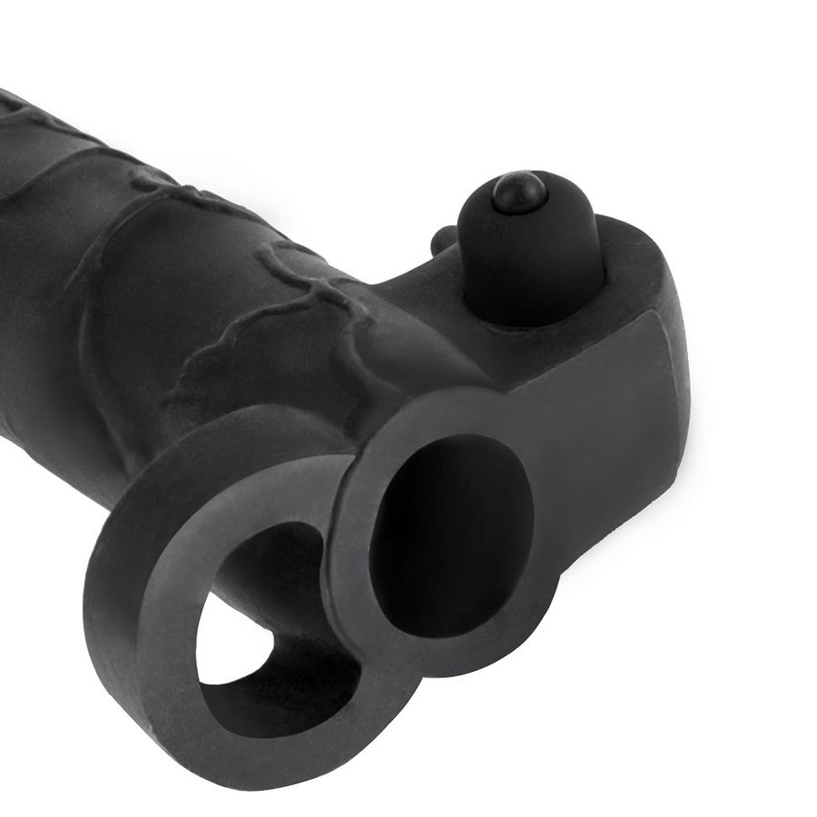 EXTENSION PARA EL PENE CON VIBRADOR REAL FEEL 2 NEGRO - Imagen 4