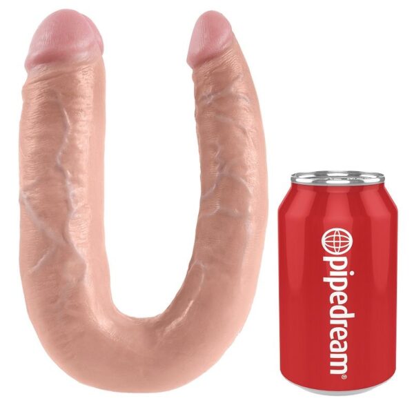KING COCK DILDO DOBLE PENETRACIÓN 17.8 CM NATURAL - Imagen 4