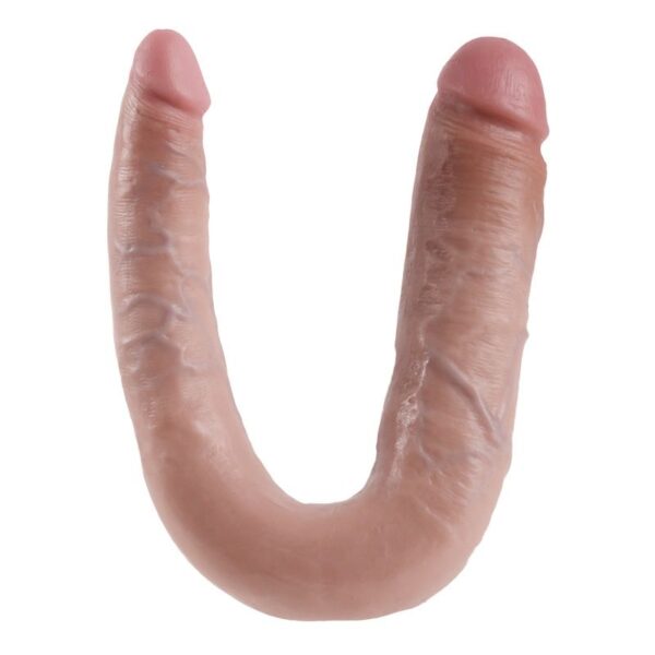 KING COCK DILDO DOBLE PENETRACIÓN 17.8 CM NATURAL - Imagen 5