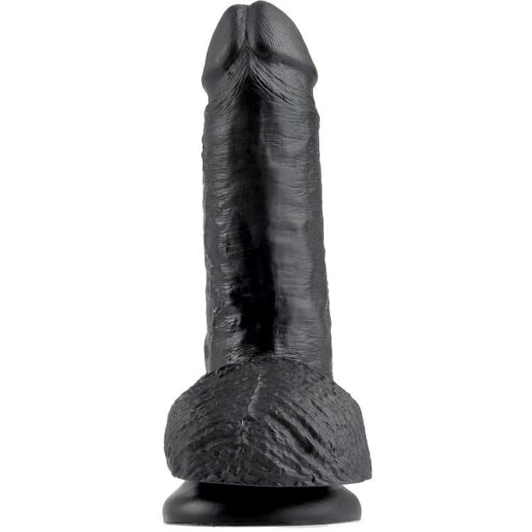 KING COCK 7" PENE REALISTICO NEGRO 17.8CM - Imagen 2