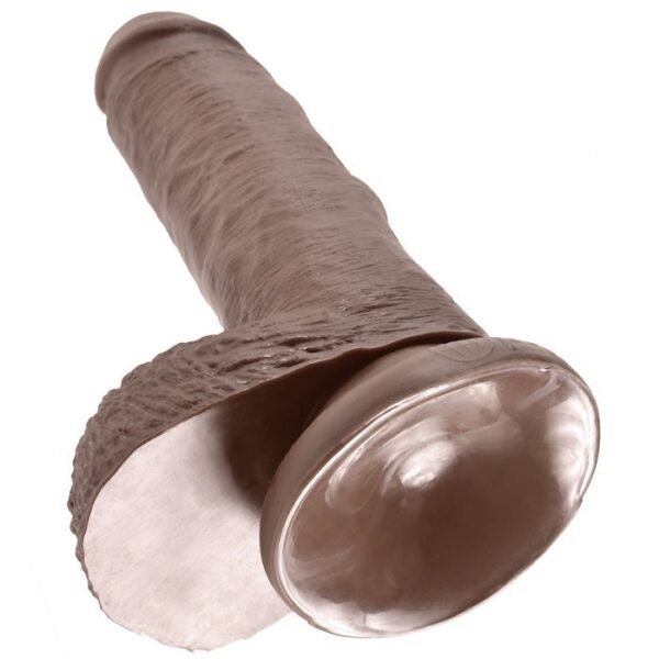 KING COCK 7" PENE REALISTICO MARRON 17.8CM - Imagen 5