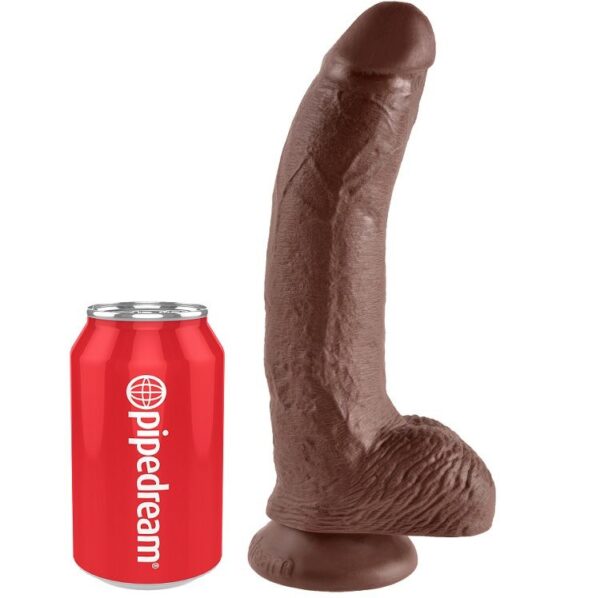 KING COCK 9" PENE REALISTICO MARRON 22.9CM - Imagen 3