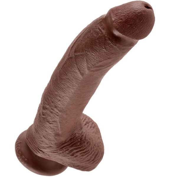 KING COCK 9" PENE REALISTICO MARRON 22.9CM - Imagen 4