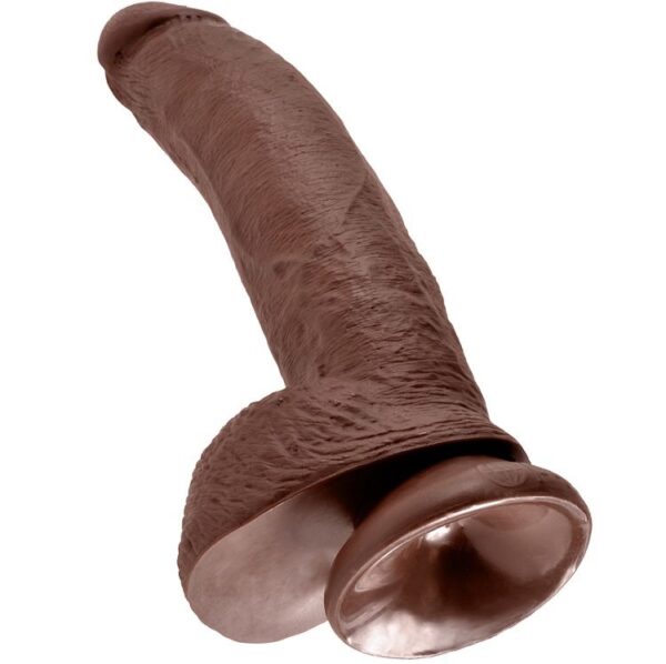 KING COCK 9" PENE REALISTICO MARRON 22.9CM - Imagen 5