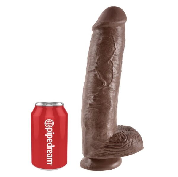 KING COCK 11" PENE REALISTICO MARRON 28 CM - Imagen 4