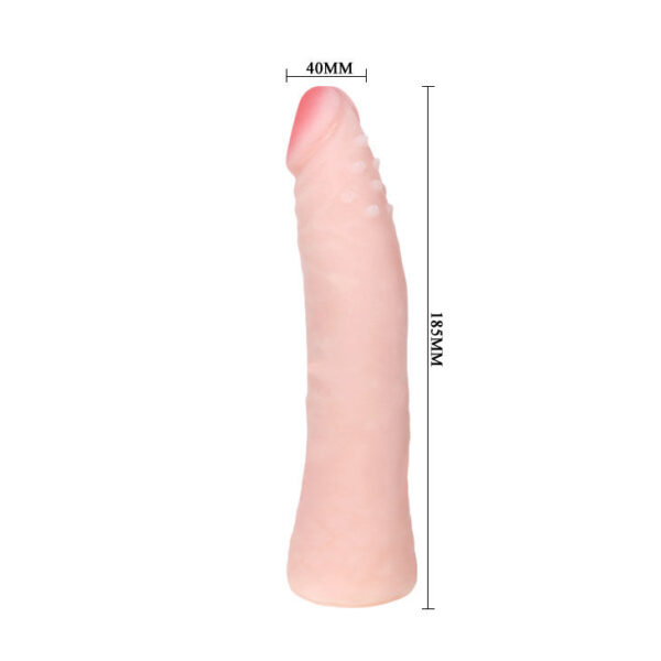 DILDO SILICONA TACTO PIEL  REALISTICO 19CM - Imagen 5