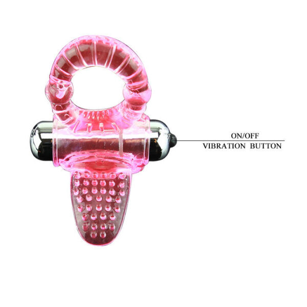 SWEET ABS 10 RITMOS RING ANILLO PENE VIBRADOR ROSA - Imagen 5