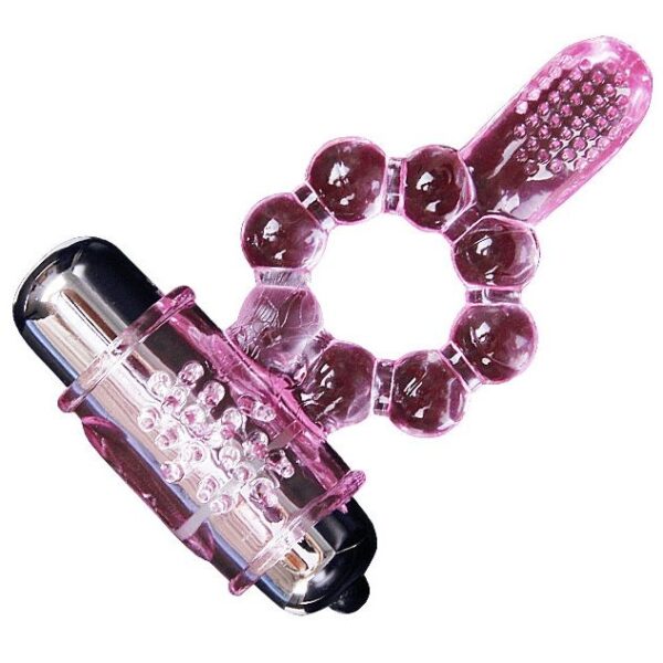 ANILLO SILICONA 10 RITMOS  LENGUA CON VIBRACION ROSA - Imagen 5