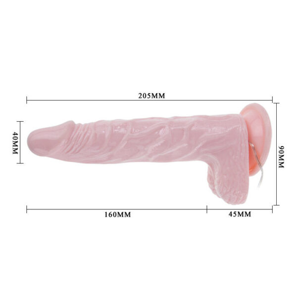 LY-BAILE SUPER ROTATION DILDO REALISTICO 20.5CM - Imagen 5
