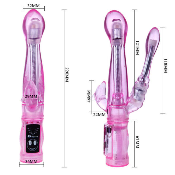 VIBRADOR FLEXIBLE CON ESTIMULADOR ANAL - Imagen 4