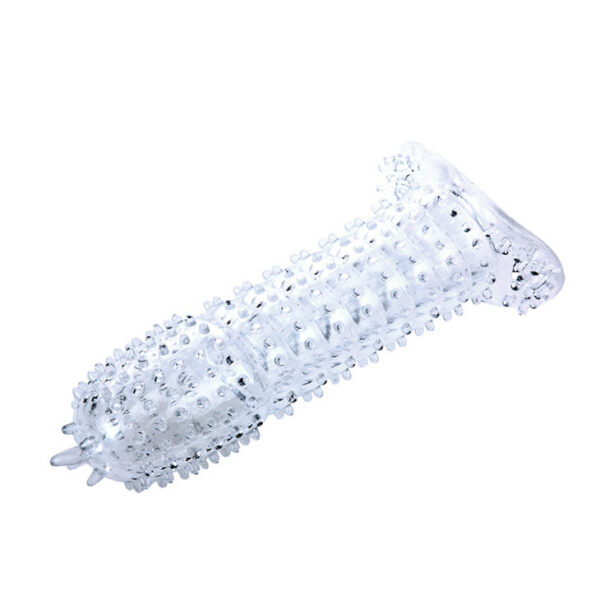 FUNDA PARA PENE CON PUNTOS ESTIMULANTES ROSA 14 CM - Imagen 2