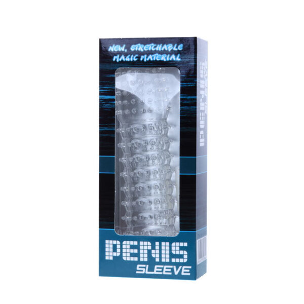 FUNDA PARA PENE CON PUNTOS ESTIMULANTES ROSA 14 CM - Imagen 4