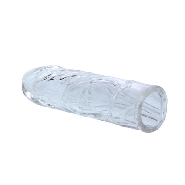 FUNDA ROSA  PENE SILICONA ESTIMULANTE 13CM - Imagen 4