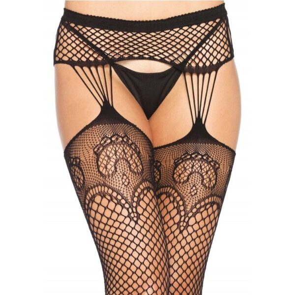 LEG AVENUE MEDIAS EN RED CON LIGUEROS - Imagen 2