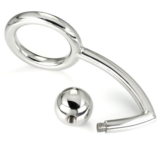 METALHARD COCK RING ANILLO CON GANCHO INTRUDER ANAL 45MM - Imagen 2