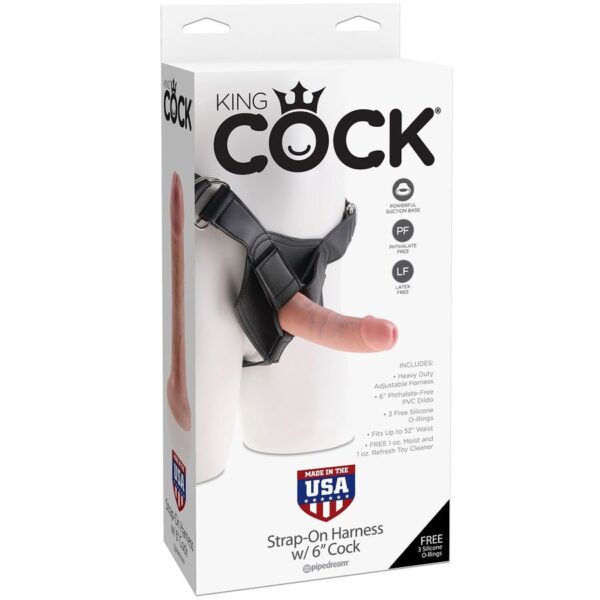 KING COCK HARNESS CON PENE REALISTICO 15.20CM - Imagen 2