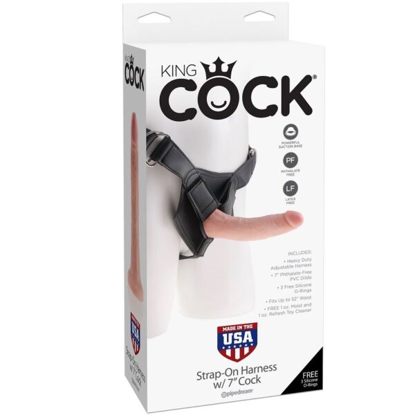 KING COCK HARNESS CON PENE REALISTICO 17.8CM - Imagen 4
