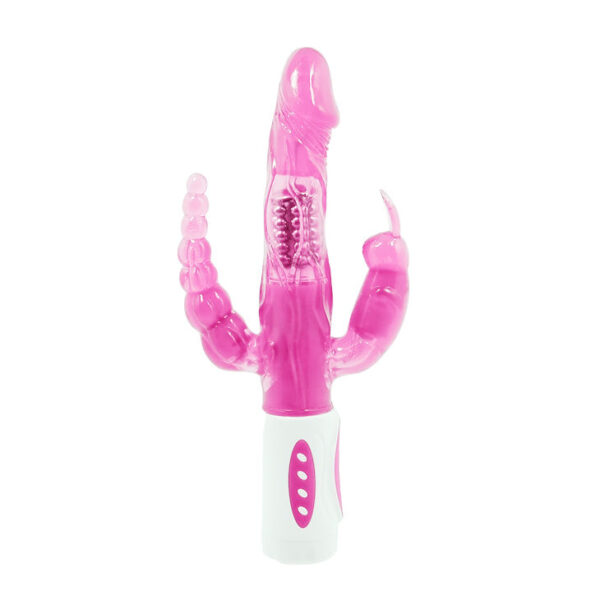 BAILE PRETTY BUNNY TRIPLE VIBRADOR ROTADOR - Imagen 2