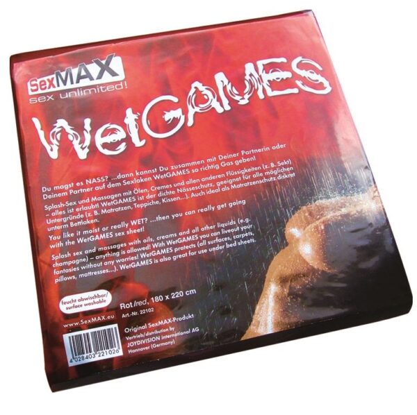 SEXMAX SABANA ROJA DE PLASTICO REUTILIZABLE - Imagen 2