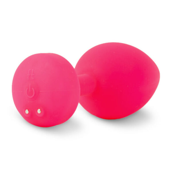 FUNTOYS GPLUG ANAL VIBRADOR RECARGABLE PEQUEÑO ROSA NEON 3CM - Imagen 2
