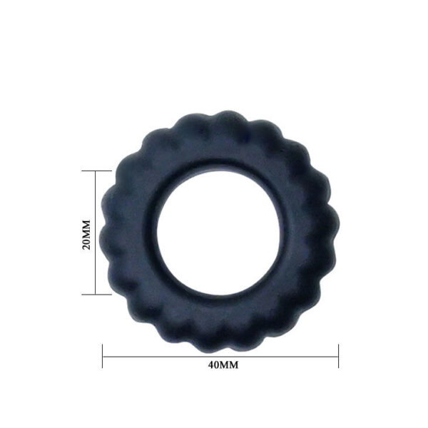 BAILE TITAN COCKRING BLACK 2CM - Imagen 4