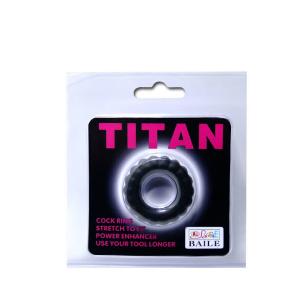 BAILE TITAN COCKRING BLACK 2CM - Imagen 5