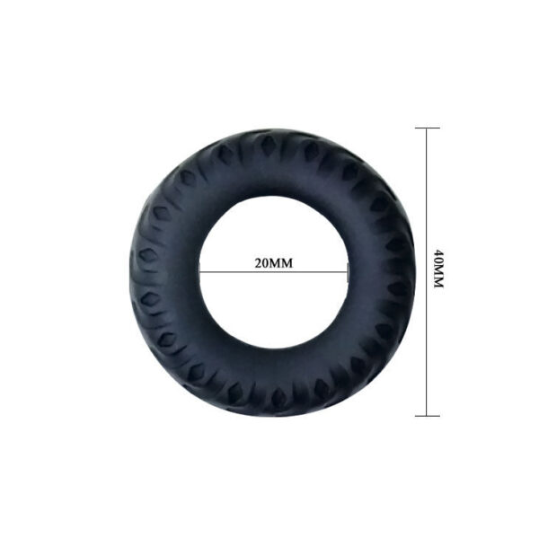 BAILE TITAN COCKRING BLACK GREEN 2CM - Imagen 4