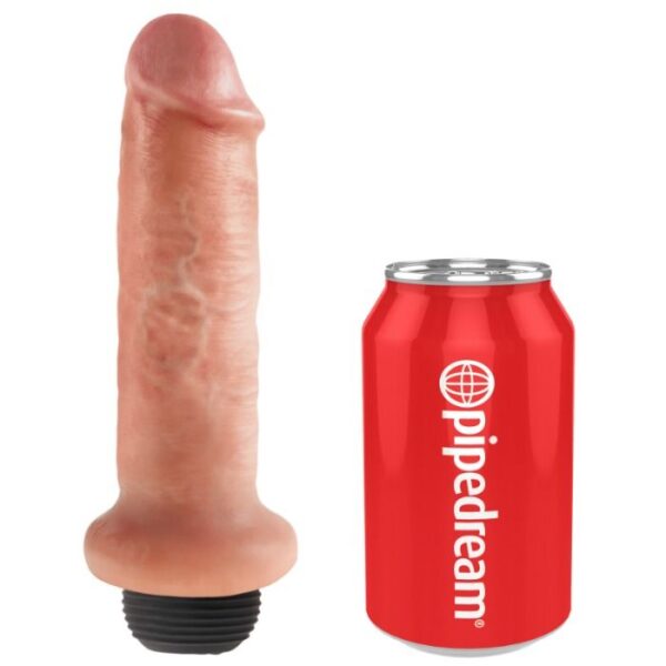 DILDO SQUIRTING 17.8 CM KING COCK NATURAL - Imagen 4