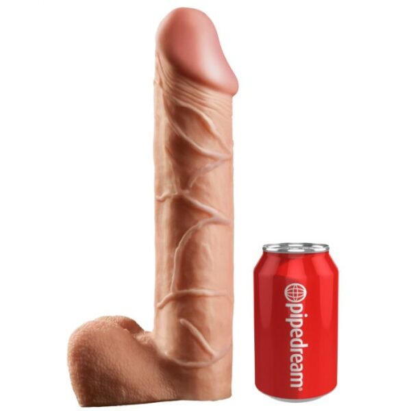 STRAP-ON CON DILDO HUECO 30.5 CM Y TIRANTES COLOR CARNE - Imagen 4
