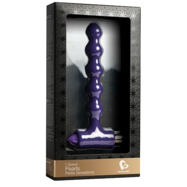 PLUG ANAL CON VIBRACIÓN Y ONDULACIONES PETITE SENSATIONS PEARLS - Imagen 2