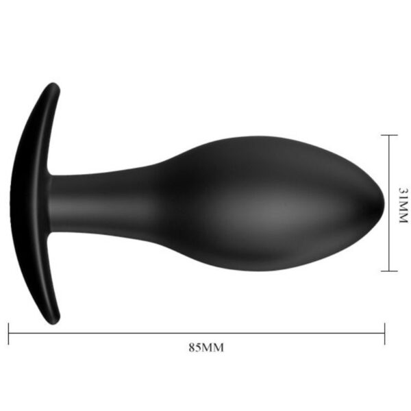PRETTY LOVE  PLUG ANAL SILICONA  ANCLA 8.5 CM NEGRO - Imagen 5