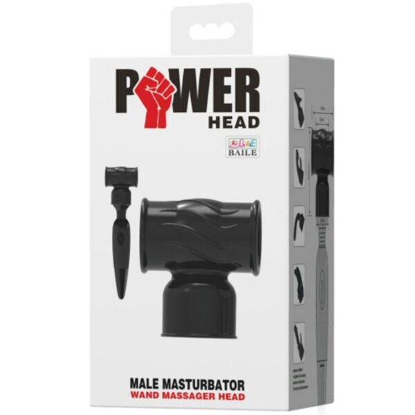 POWER HEAD CABEZAL INTERCAMBIABLE PARA MASAJEADOR MASCULINO - Imagen 5