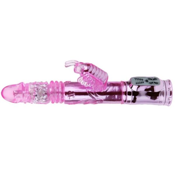 VIBRADOR RECARGABLE CON ROTACION Y ESTIMULADOR THROBBING BUTTERFLY - Imagen 5