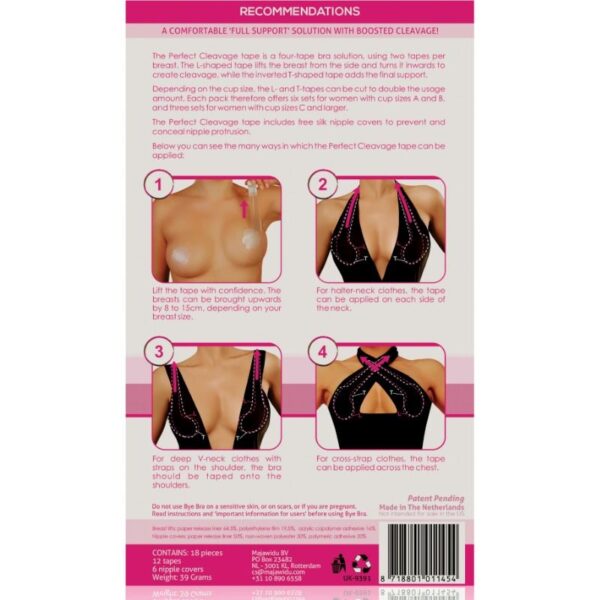 BYE-BRA CINTA REALZADORA + CUBREPEZON GRATIS COPA A-F - Imagen 2