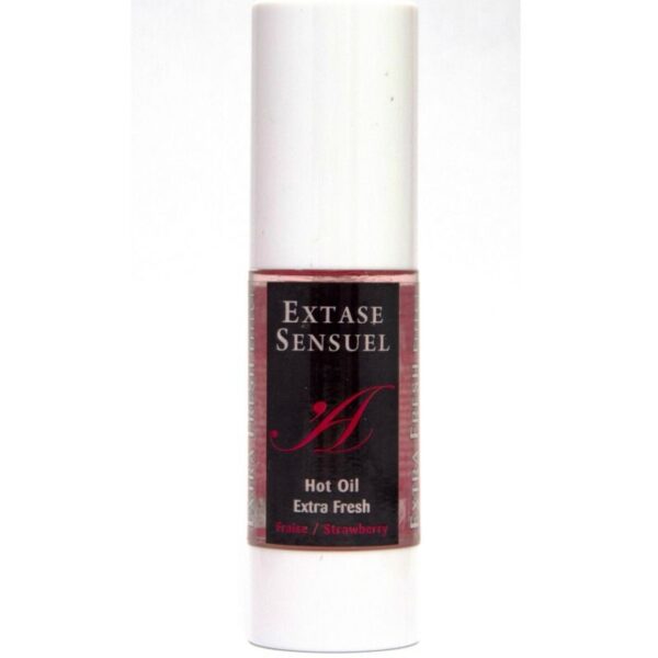 EXTASE SENSUEL ACEITE DE MASAJE EFECTO EXTRA FRESH FRESA 30ML - Imagen 2