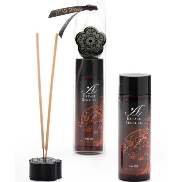 EXTASE SENSUEL ACEITE ESTIMULANTE CHOCOLATE Y NARANJA 100ML - Imagen 2