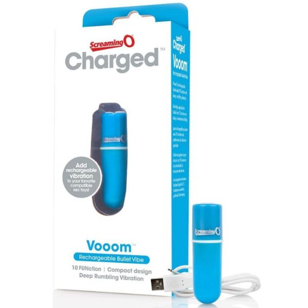 SCREAMING O BALA VIBRADORA RECARGABLE VOOOM AZUL - Imagen 2