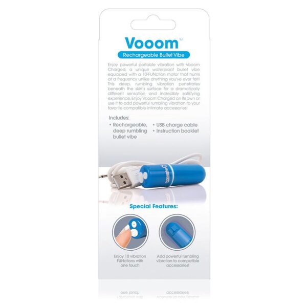 SCREAMING O BALA VIBRADORA RECARGABLE VOOOM AZUL - Imagen 4