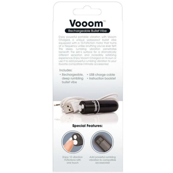 SCREAMING O BALA VIBRADORA RECARGABLE VOOOM NEGRO - Imagen 4